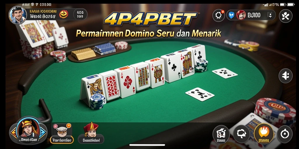 Screenshot gameplay Domino yang menarik dan interaktif dari 4P4PBET.