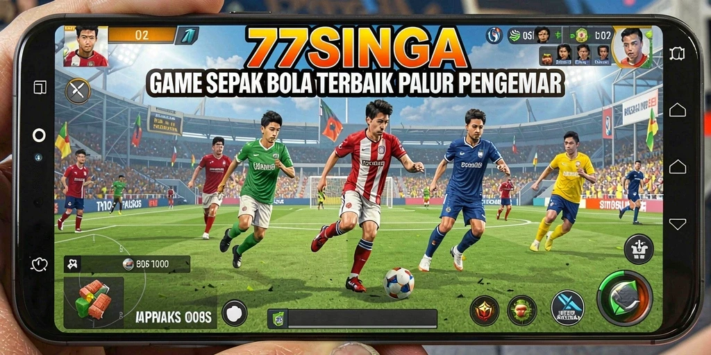 Gameplay seru dalam 77SINGA dengan aksi sepak bola yang mendebarkan.