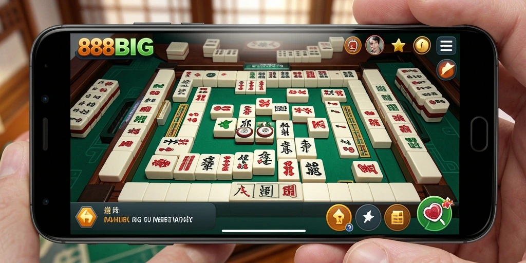 Tampilan gameplay Mahjong yang mendebarkan di 88BIG.