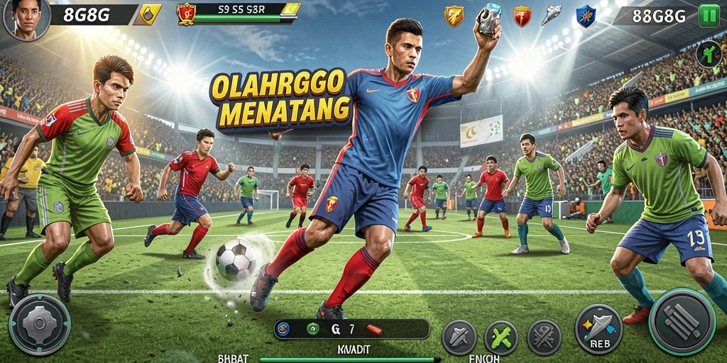 Screenshot tampilan permainan <strong>8G8G</strong> yang penuh aksi olahraga.