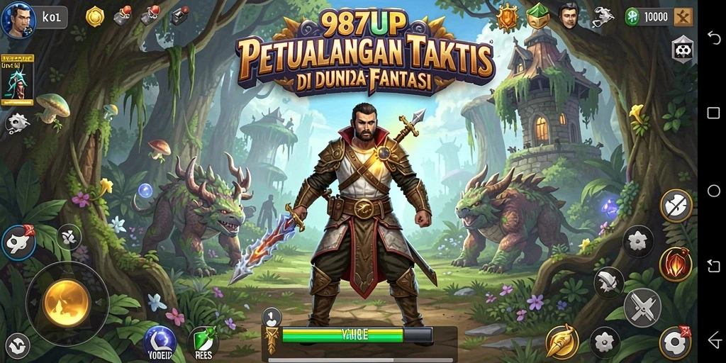Tampilan gameplay 987UP dengan aksi petualangan yang mendebarkan.