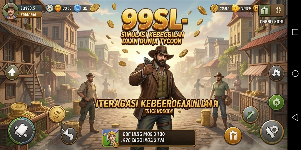 Screenshot 99SL dengan tampilan gameplay Tycoon yang seru.