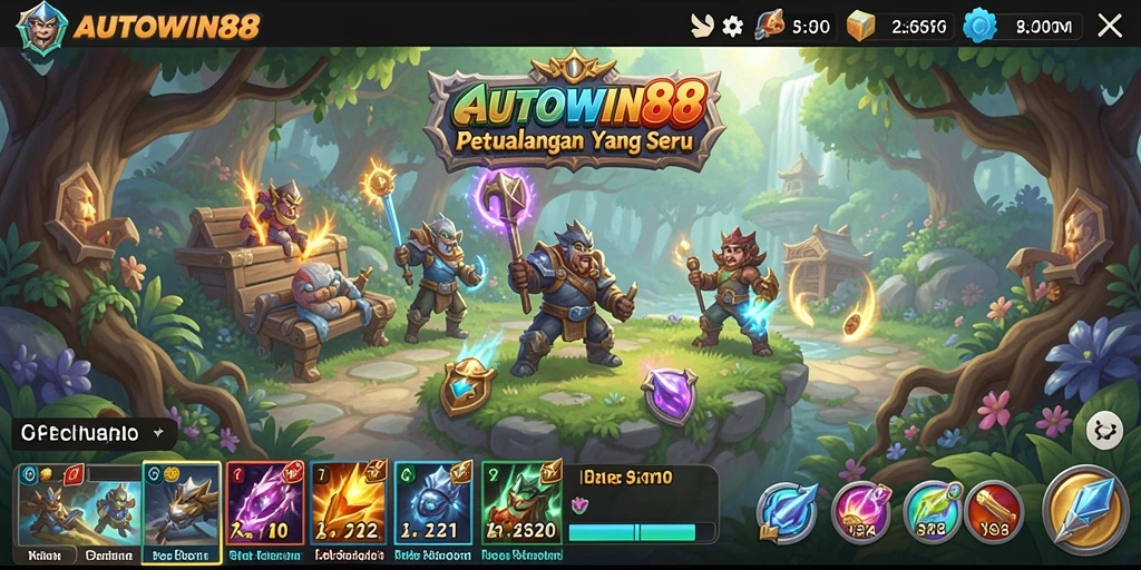 Screenshot gameplay AUTOWIN88 menampilkan aksi RPG yang mendebarkan.