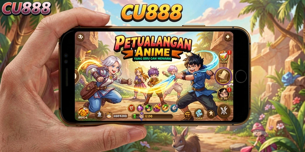 Gameplay seru di CU888 yang menghadirkan karakter Anime unik.