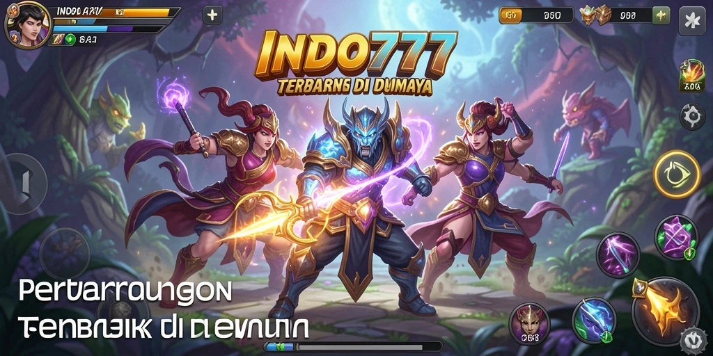 Tampilan screenshot INDO777 menampilkan pertarungan intens antara karakter-karakter kuat.