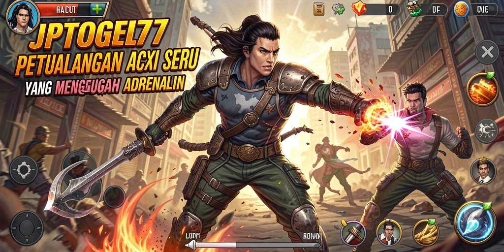Tangkapan layar gameplay JPTOGEL77 yang menunjukkan aksi seru saat bertarung.