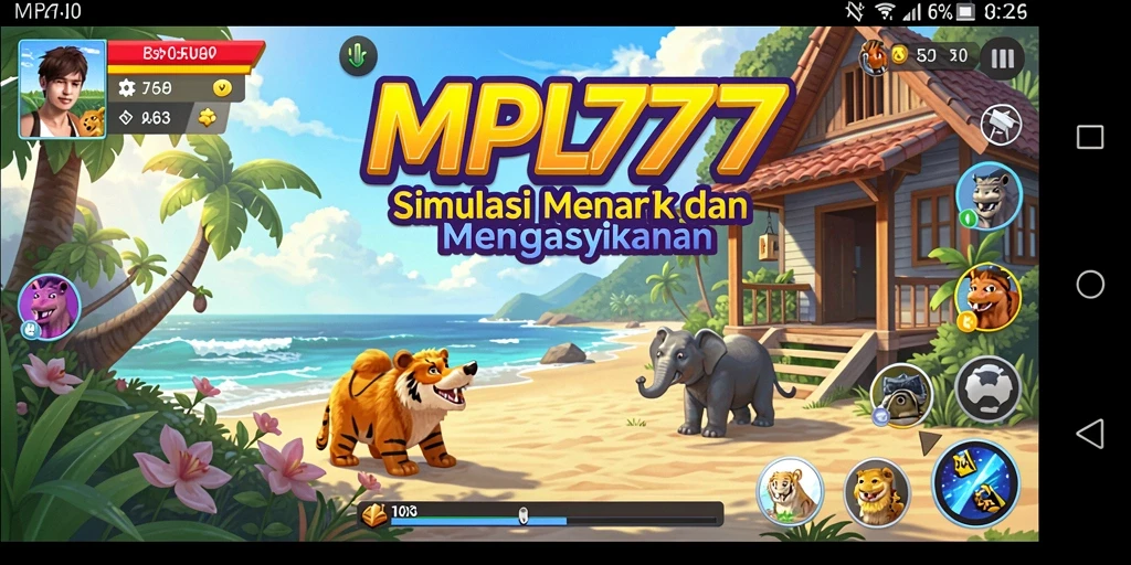 Tampilan gameplay menarik dari MPL777 yang menggambarkan simulasi kehidupan.