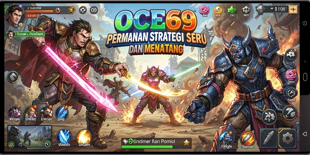 Gameplay OCE69 menampilkan strategi yang mendebarkan di medan perang.