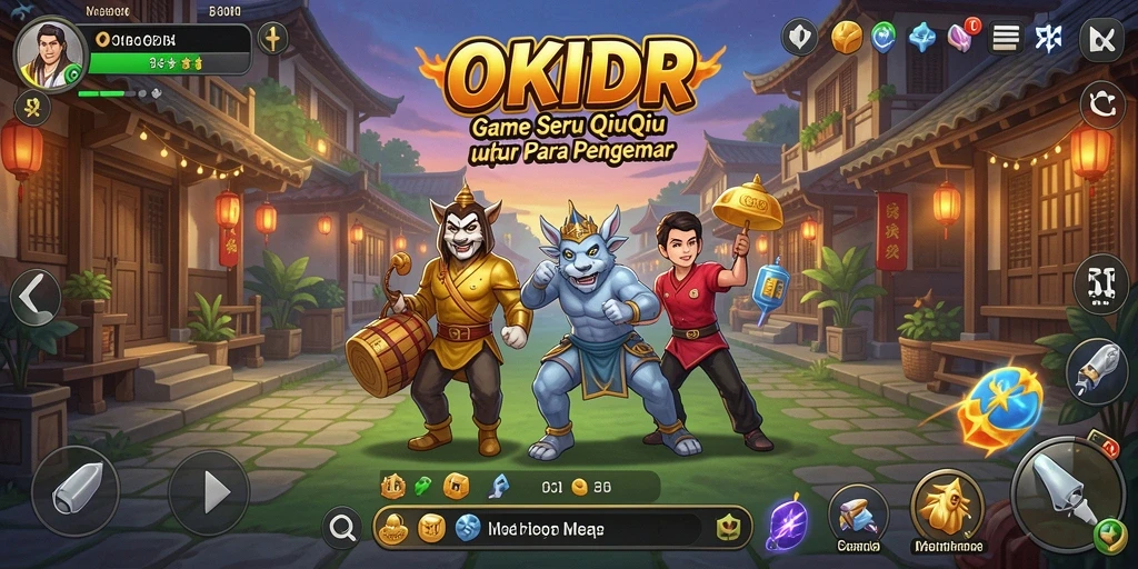 Tampilan gameplay menarik dari game QiuQiu OKIDR.