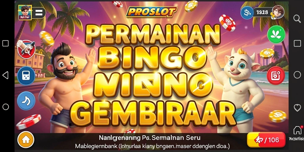 Tampilan gameplay Bingo yang menarik dan interaktif di PROSLOT.