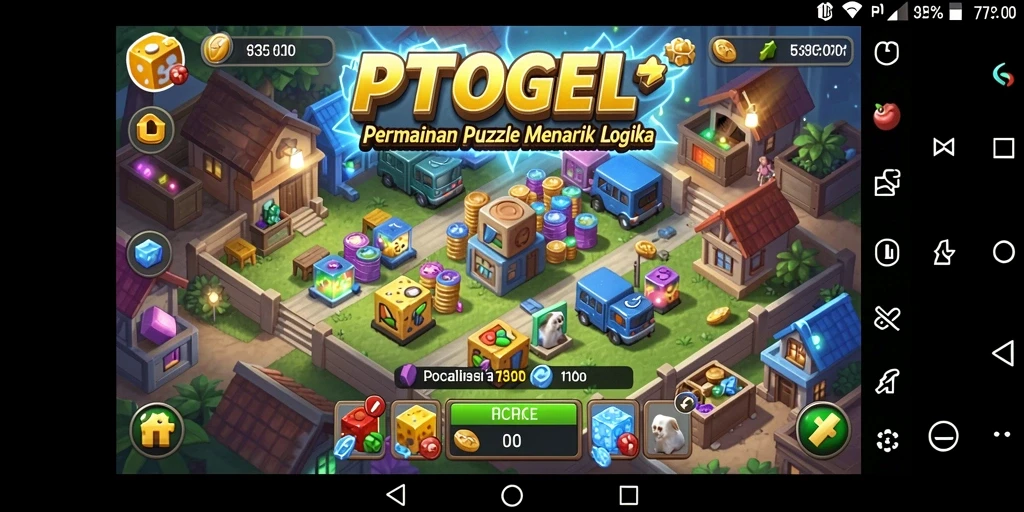 Gameplay PTTOGEL yang seru dengan berbagai teka-teki.
