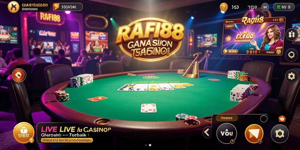 Tampilan gameplay Live Casino yang menarik dan interaktif.