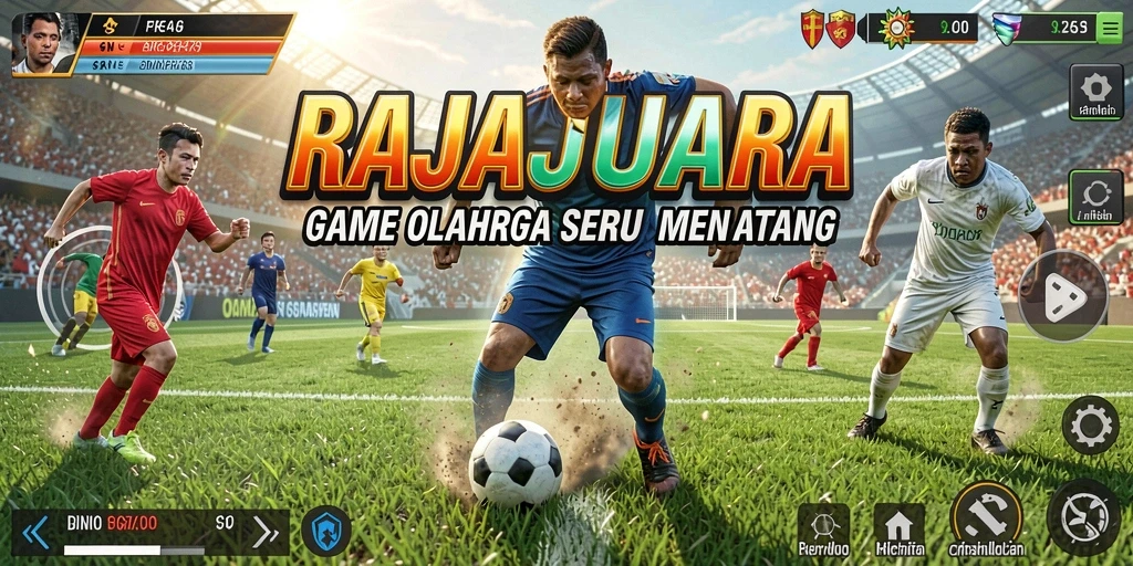Screenshot RAJAJUARA menampilkan gameplay olahraga yang intens dan menyenangkan.