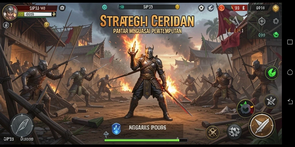Screenshot gameplay SIP33 menampilkan aksi strategi yang mendebarkan.