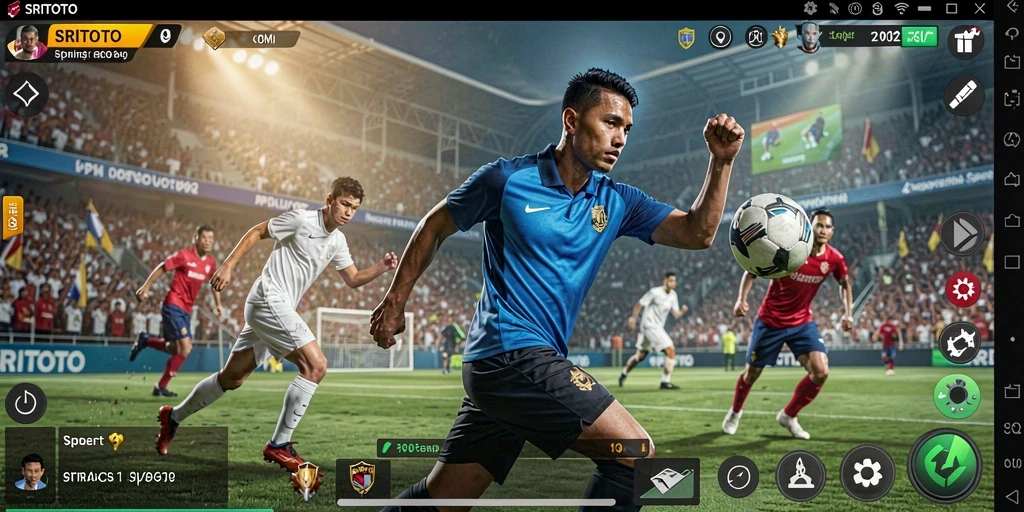 Screenshot gameplay SRITOTO menunjukkan keseruan permainan olahraga.