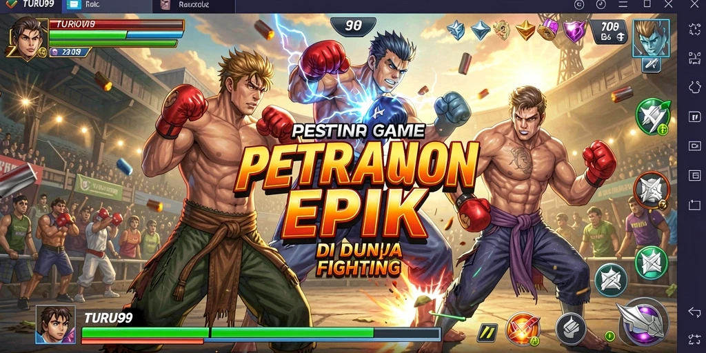 TANGKAPAN SCREENSHOT TURU99 menunjukkan pertarungan mendebarkan antara karakter dengan grafis menawan.