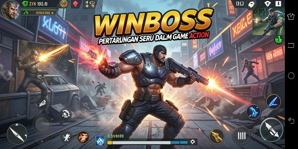 Gameplay seru dalam WINBOSS dengan aksi menegangkan.