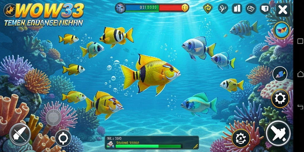 Screenshot gameplay Tembak Ikan WOW33 yang menegangkan.